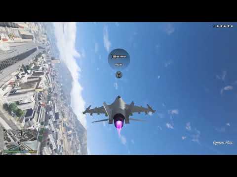 GTA 5 - Trevor’s Fighter Jet Rampage + Ten Star Escape