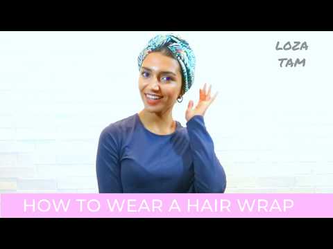 How To Wear Satin Lined Hair Wrap & Turban