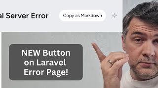 NEW in Laravel 12.25: Error Page - Copy Markdown (and Paste into AI Agent)