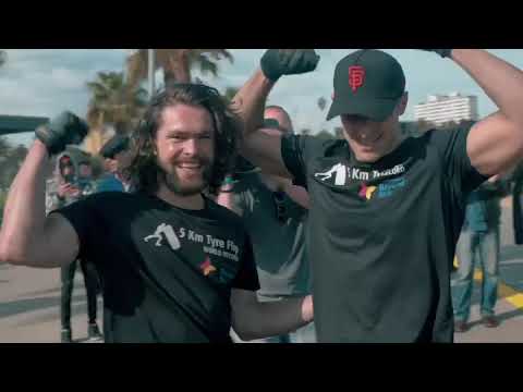 5 Kilometre 100kg Tyre Flip for Beyond Blue - World Record