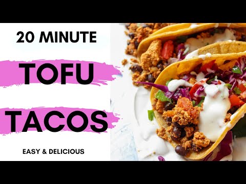 BEST VEGAN TACO RECIPE / Easy tofu taco with black beans / Budget friendly vegan dinner idea