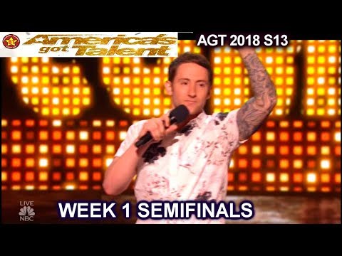 Samuel J Comroe Stand Up Comedian He Got SWAG  Semifinals 1 America's Got Talent 2018 AGT