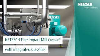 Condux® Impact Mill with integrated classifier This version of the Condux® combines high finenesses with an exact upper particle limit.