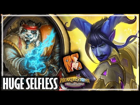 THAT’S A HUGE SELFLESS HERO! - Hearthstone Battlegrounds