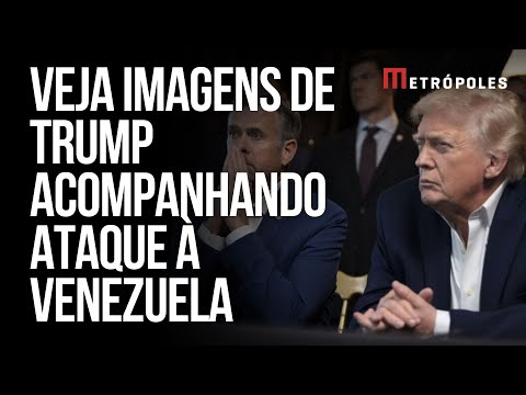 Trump publica imagens assistindo à operação que capturou Maduro