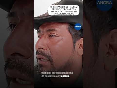 Christian Flores Ramírez advirtió que, pese al potencial ganadero de Huánuco y Puerto Inca, la...