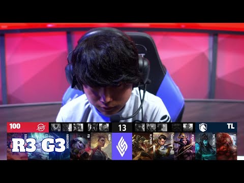 Team Liquid vs 100 Thieves - Game 3 | Round 3 Playoffs S11 LCS Summer 2021 | TL vs 100 G3