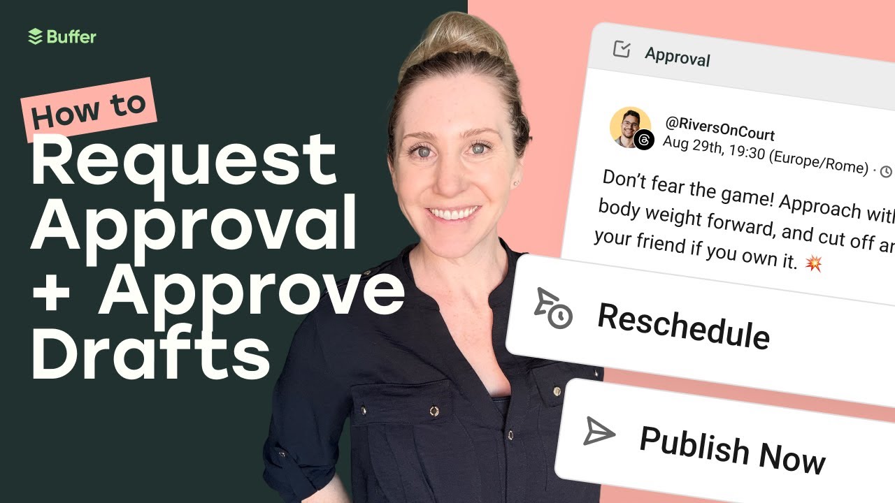 How To Request And Approve Posts In Buffer | Team Collaboration Tutorial