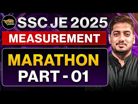 Measurements Marathon Part - 1 | SSC JE 2025 | Rishabh Sir (A.E.) #sscje  #rishabhsir