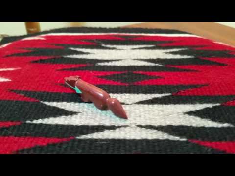 Native American Zuni Pipestone Wolf Fetish Carving