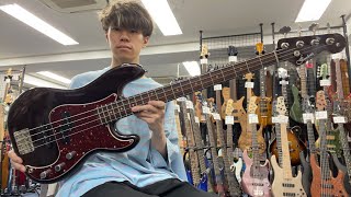 Video thumbnail for Freedom Custom Guitar Research / RS PJ 4st Purple Metallic【Test Play】 by Bass Sound Maniac