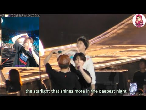 190714 BTS (방탄소년단) V Recording a Video During Mikrokosmos at Speak Yourself Tour in Shizuoka, Japan.