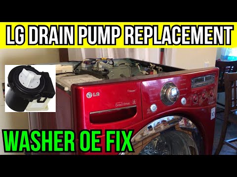 LG Drain Pump Replacement fix WM2650HRA step by step