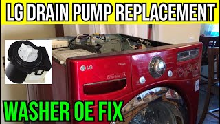 LG Drain Pump Replacement fix WM2650HRA step by step