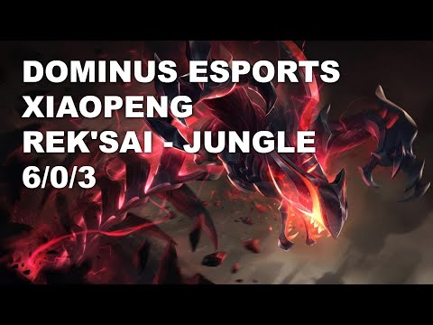 Dominus Esports Xiaopeng Jungle Rek'Sai vs Kindred - KR Grandmaster Patch 10.9