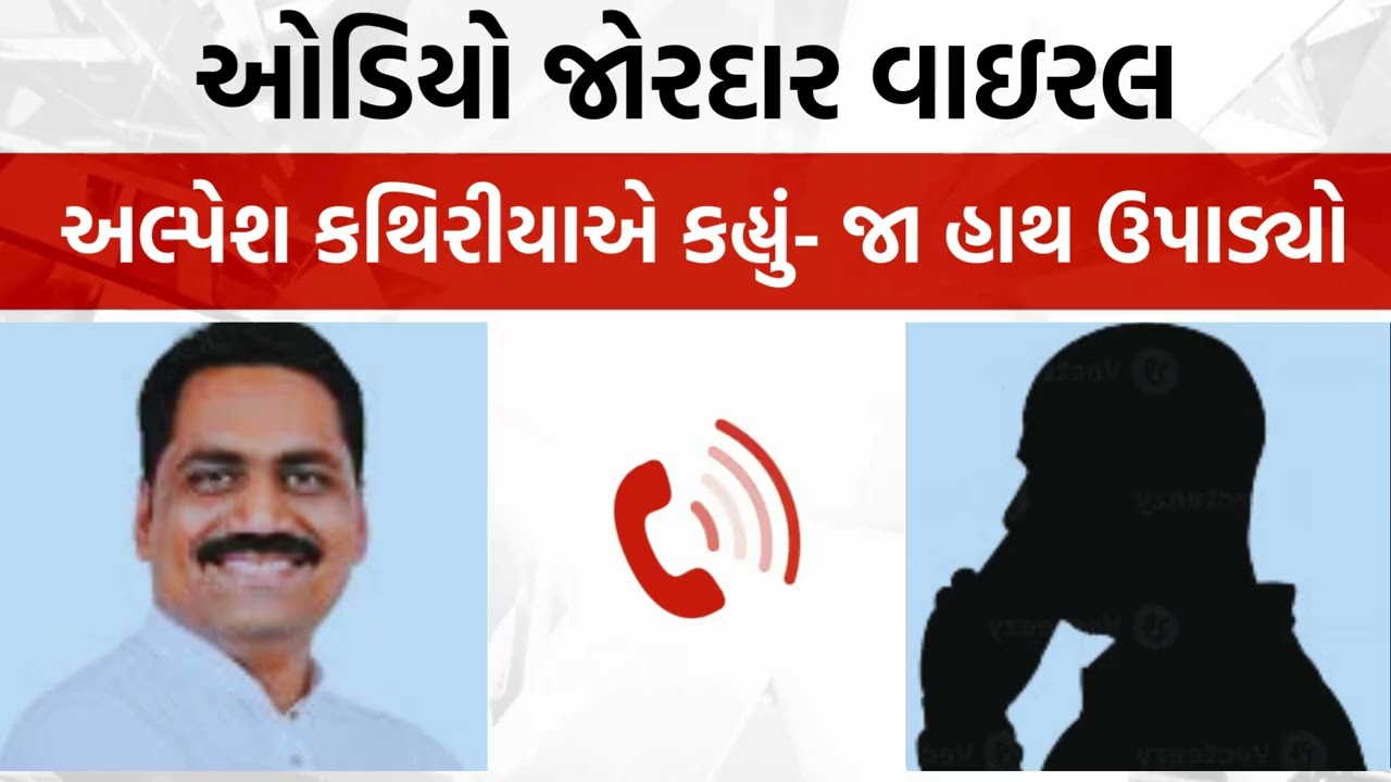 અલ્પેશ કથિરીયા અને ચંદ્રકાંત નામના શખ્સનો કથિત ઓડિયો વાઇરલ, કથિરીયાએ કહ્યું- જા હાથ ઉપાડ્યો હતો