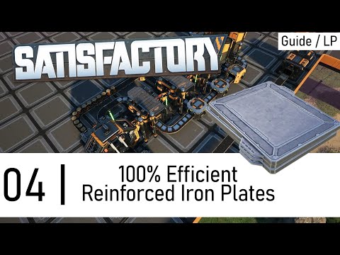 How to Build a Reinforced Iron Plate Factory - Satisfactory Update 8 Guide / LP. Ep4