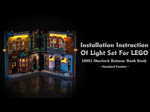 Installation Instruction Of Light Set For LEGO 10351 Sherlock Holmes: Book Nook.