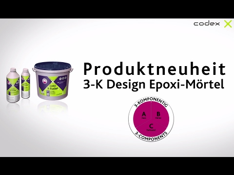 Einfachste Verarbeitung mit der widerstandsfähigen 3K-Epoxi Fuge codex X-Fusion