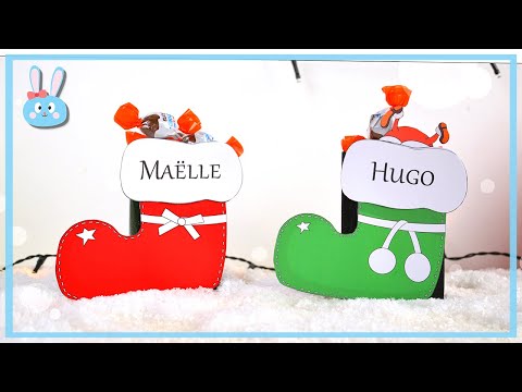 Bottes de Noël - Boîtes pour chocolats - Activité manuelle pour enfant - Bricolage - DIY