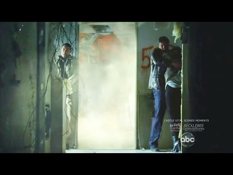 Castle 5x01 Moment: Castle Protecting Beckett During the Explosion  (After The Storm)