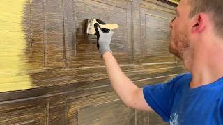How to Paint your Garage Door “Faux Wood"