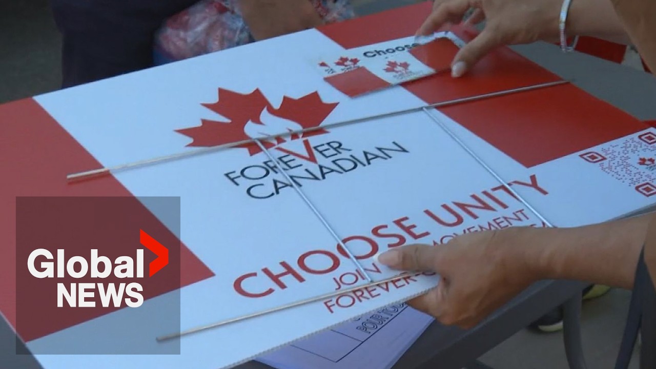 Video: Alberta separatists stage final convoy as polls show 70-22 remain lead