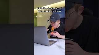 Download lagu When you decided to eat spicy noodle for dinner mp3