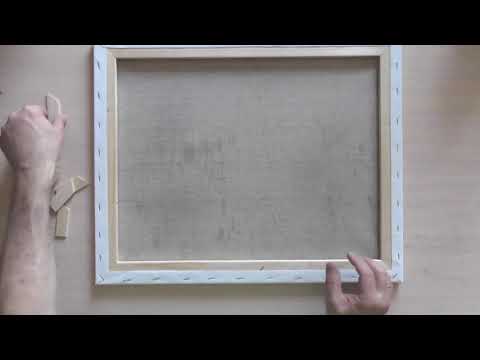 Магазинный холст. Провисли углы. Как исправить