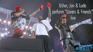 Usher, Lil Jon and Ludacris perform &quot;Lovers and Friends&quot; live; 2022 Lovers &amp; Friends Fest