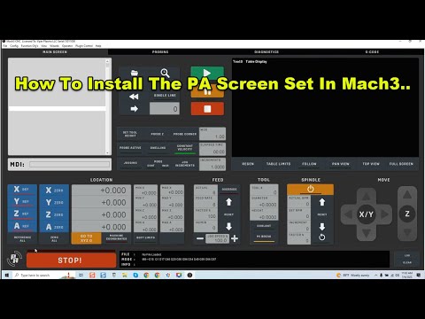 How To Install The PA Screen Set In Mach3..