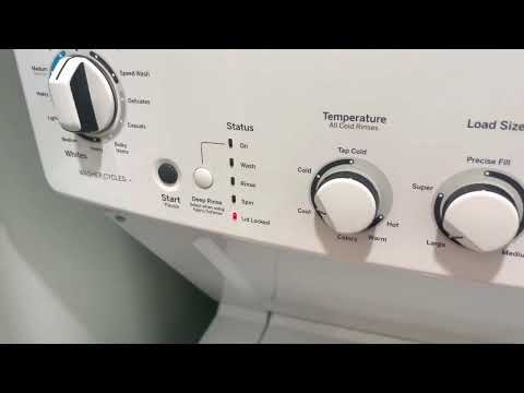 GE (General Electric) GUD27ESSM1WW Washer & Dryer Combo | Washer Lid Lock & Unlock Sounds