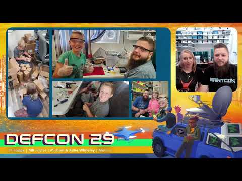 DEF CON 29 - Michael Whiteley Katie Whiteley - Herstellung des DEF CON 29-Abzeichens