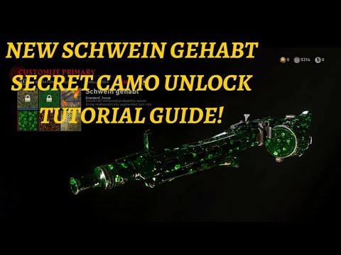 New Schwein Gehabt Secret Camo Unlock Tutorial Guide! The Final Reich | WW2 Nazi Zombies