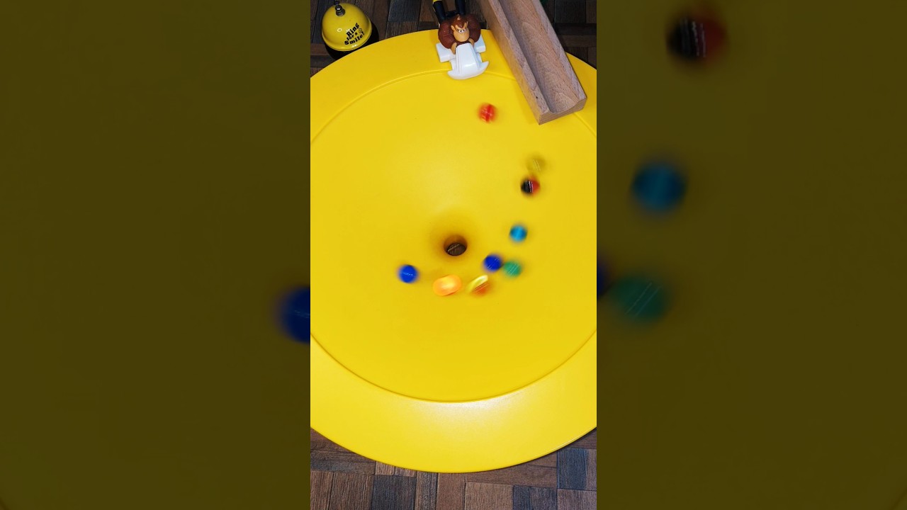 🌈🚦Amazing 😯 Marble Run Healing Sound Wooden Cuboro Standard スロープ＆バリボーゴールデングミRooling Ball #ASMR