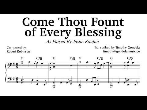 Justin Kauflin plays Come Thou Fount Of Every Blessing
