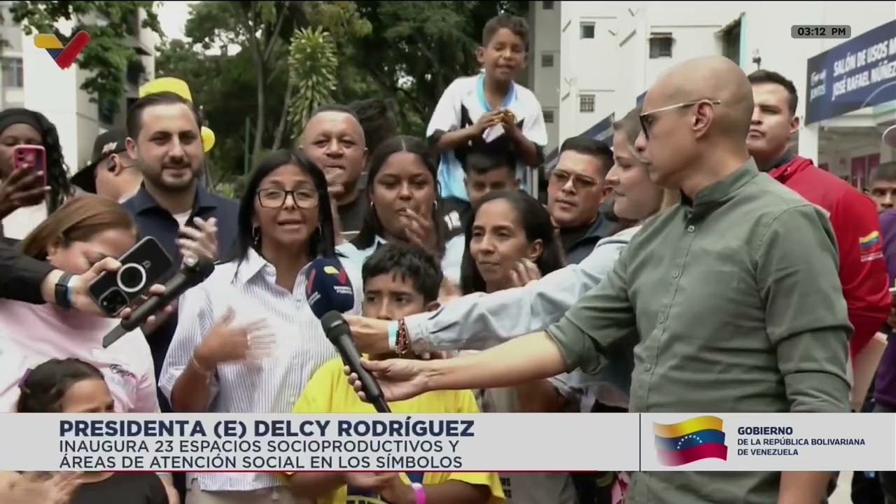Delcy Rodríguez inaugura 23 espacios socioproductivos en Los Símbolos