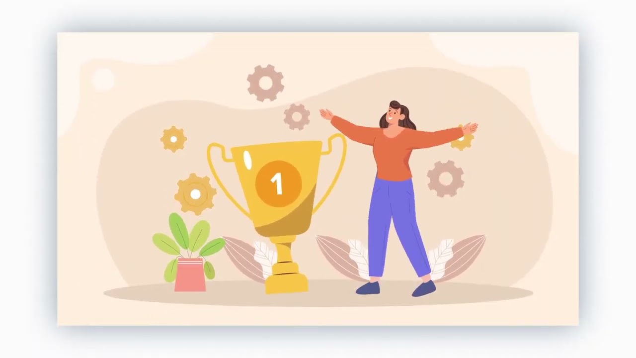 Goal Achievement Vector Flat Design Animation Scene - Elements | After Effect Template