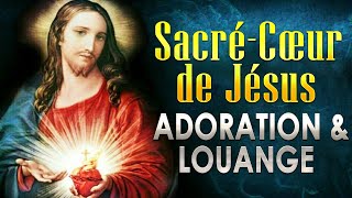 Sacré-Cœur de Jésus - Chant d'Adoration et Louange -  Chants d'Église Compilation 2023 v🙏