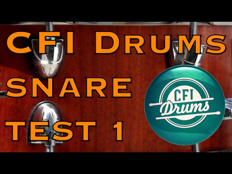 Hervé Chiquet - Test CFI Drums Snare Padouk Master Custom