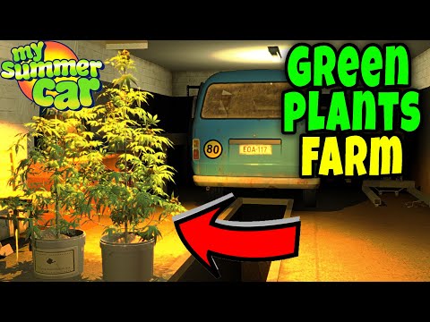 GREEN FARM in MY GARAGE - SELLING GREEN PLANTS - My Summer Car