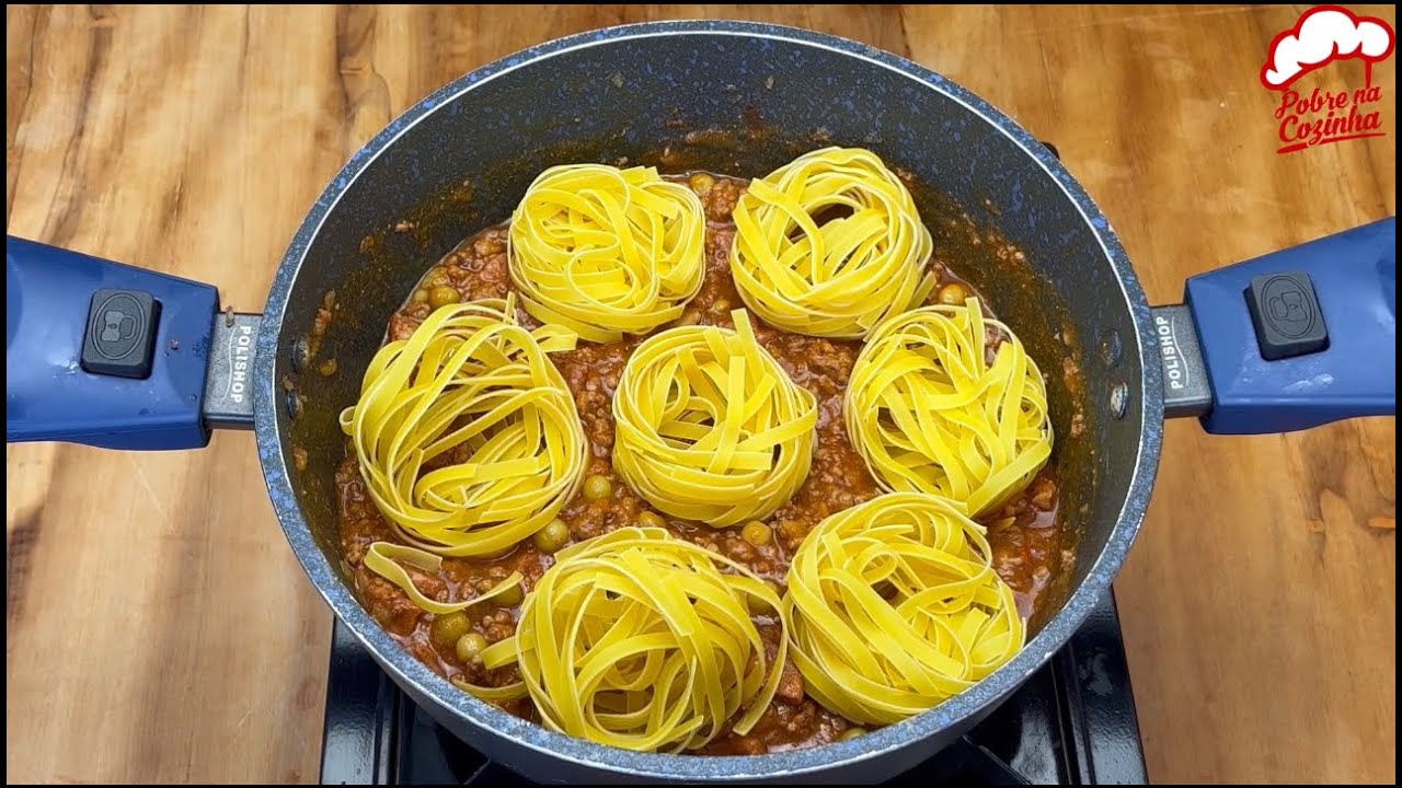 chef italiano me ensinou, como fazer o melhor macarrão em apenas 1 panela