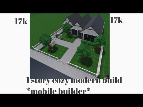1 story COZY MODERN bloxburg house exterior speed build | Txara