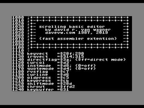 C64 Scrolling Editor for The Fast Assembler