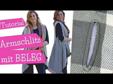 Armschlitze mit Beleg verstürzen | Schlitz versäubern | Armausschnitt | Eingriff nähen | mommymade
