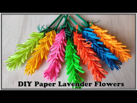 DIY Lavender Paper Flowers Tutorial - Easy and Beautiful!