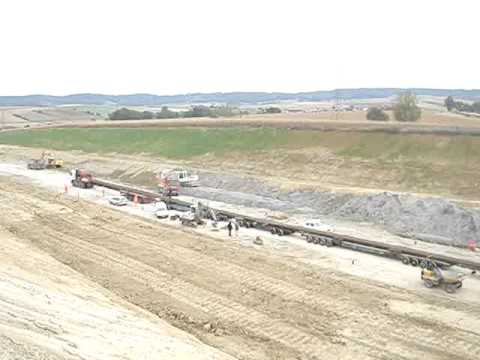 120m Schienentransport, Swietelsky, Perschling Tunnelkette