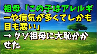 【スカッとひろゆき】祖母「この子はアレルギーや病気が多くてしかも目も悪い」 → クソ祖母に大恥かかせた