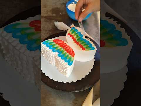 Butterfly Cake😍#cake #cakedecorating #cakedesign #cakes