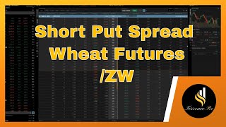 Selling a Put Spread in Wheat Futures /ZW #trading #optionstrading #stockmarket #futures #wheat